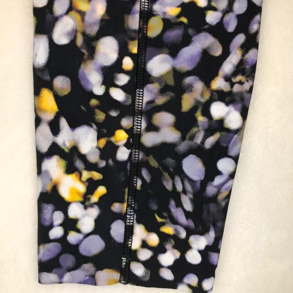 Lululemon leggings, navy/yellow/white, 4 - Picture 6 of 7